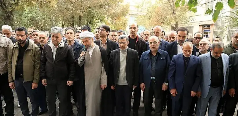 تشیع جنازه خواهر احمدی نژاد