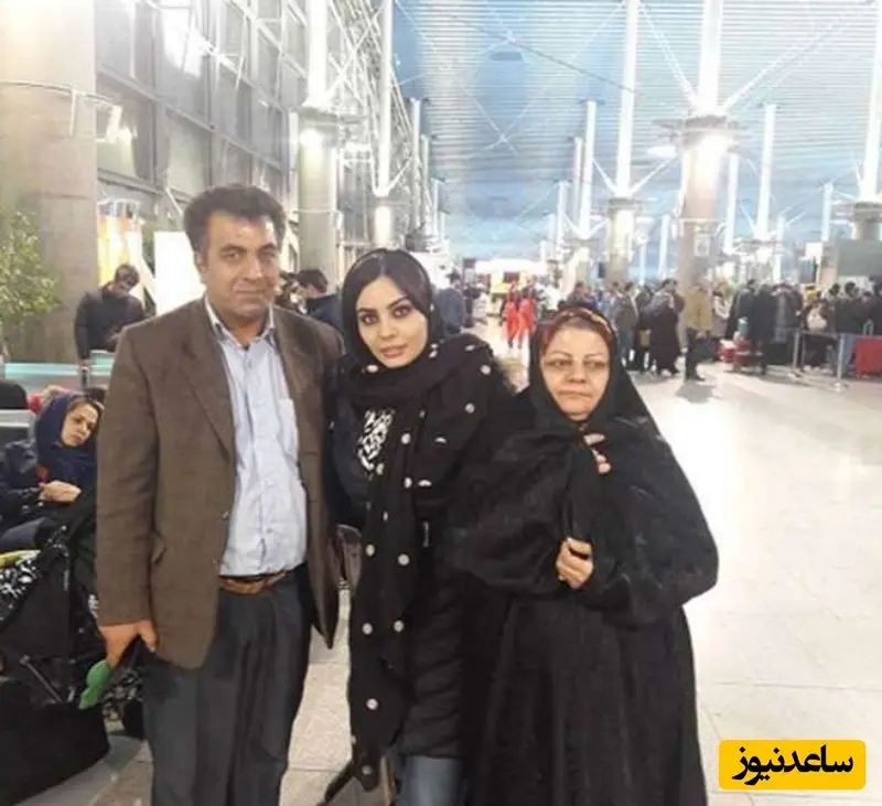 عکس صحرا اسداللهی در کنار خانواده