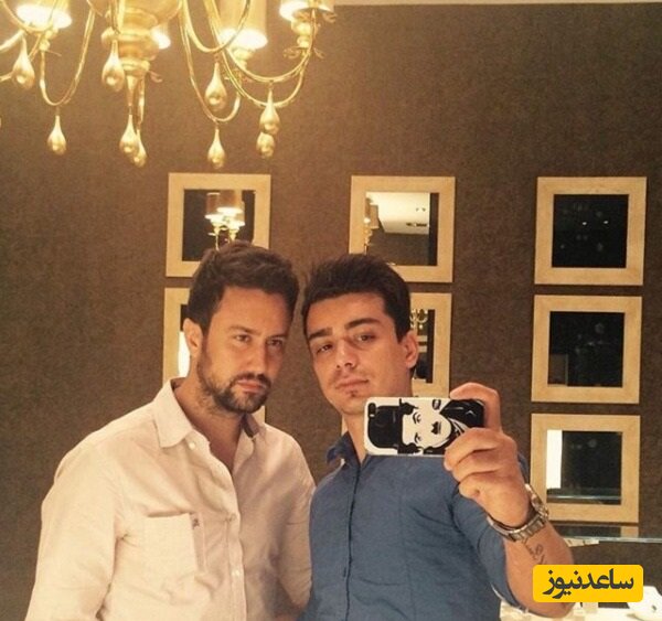 شاهرخ استخری در کنار برادر زنش