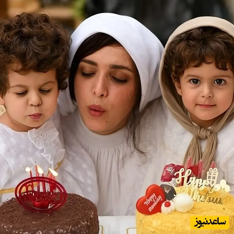 بهنوش طباطبایی و فرزندانش در سریال سوشون