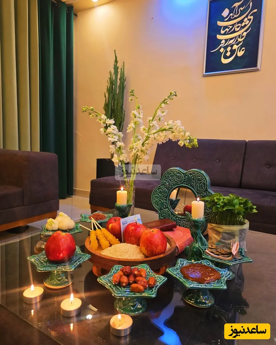 تصویری از چیدمان منزل نسرین نکیسا