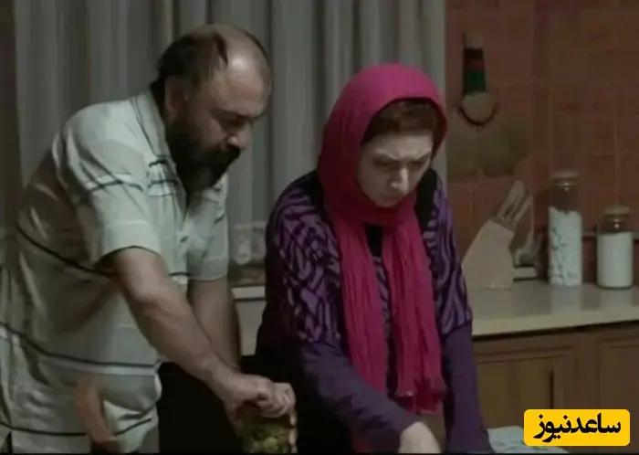 فریده فرامرزی و رضا عطاران در فیلم استراحت مطلق