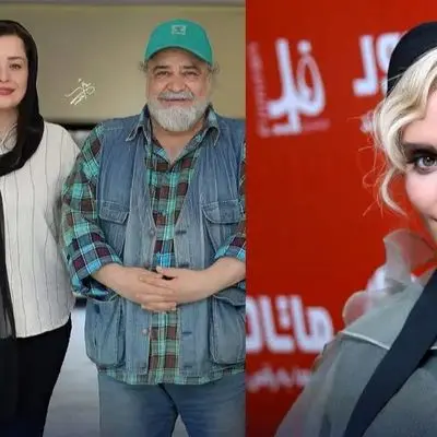 تصاویری ناب از هیجان الناز شاکردوست هنگام دیدار با بازیگران مشهور