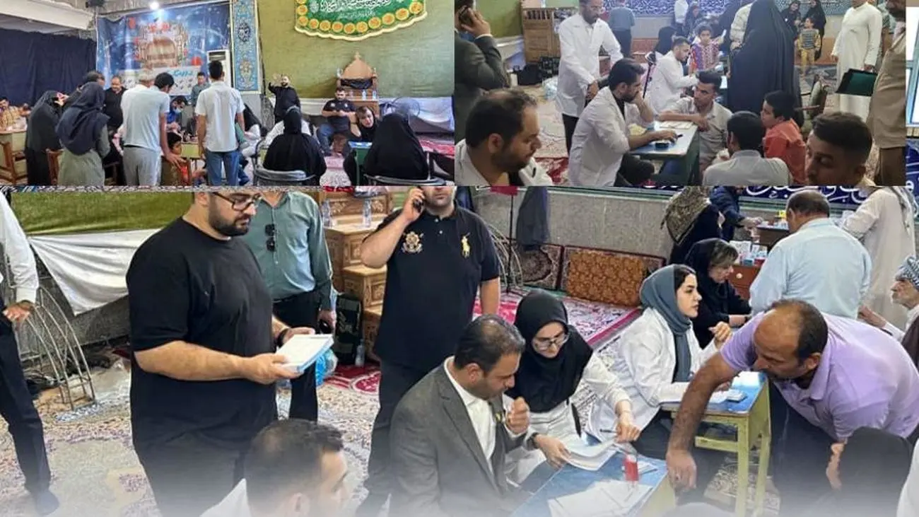 ارائه خدمات پزشکی رایگان به افراد کم برخودار با مشارکت فولاد اکسین خوزستان