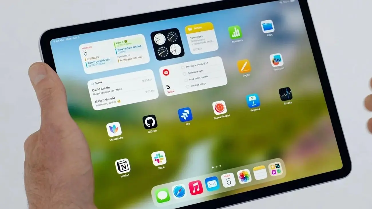 اپل به طور رسمی از iPadOS 17 رونمایی کرد