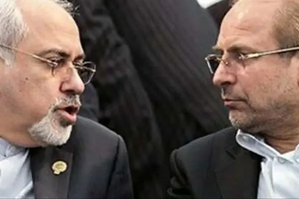 انتقاد شدید قالیباف از ظریف و روحانی در صحن علنی مجلس!