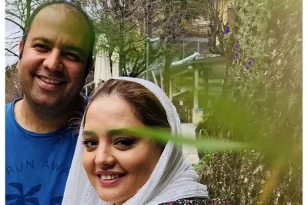 عکس بامزه از جشن تولد علی اوجی / نرگس محمدی شوهرش را سوژه کرد !