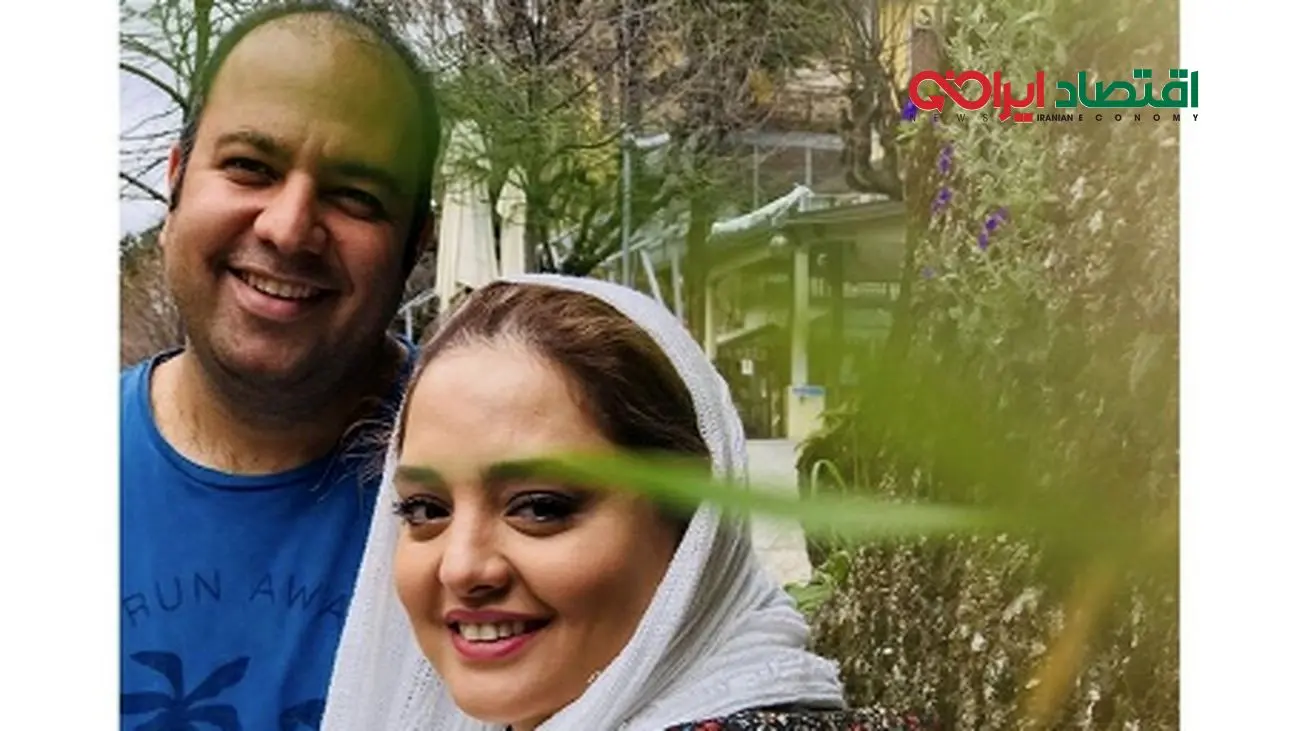 عکس بامزه از جشن تولد علی اوجی / نرگس محمدی شوهرش را سوژه کرد !