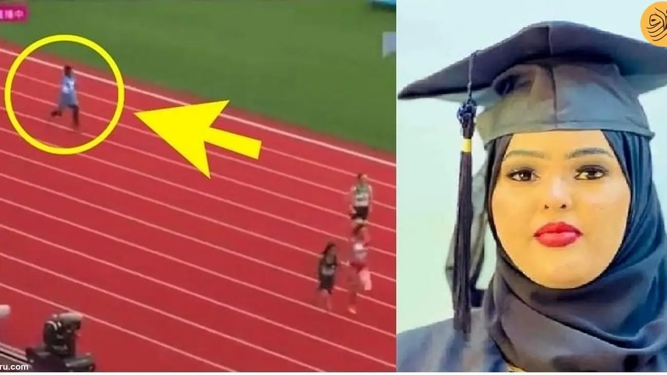 فیلم آبروریزی دختر سومالیایی در مسابقه جهانی دو 100متر!