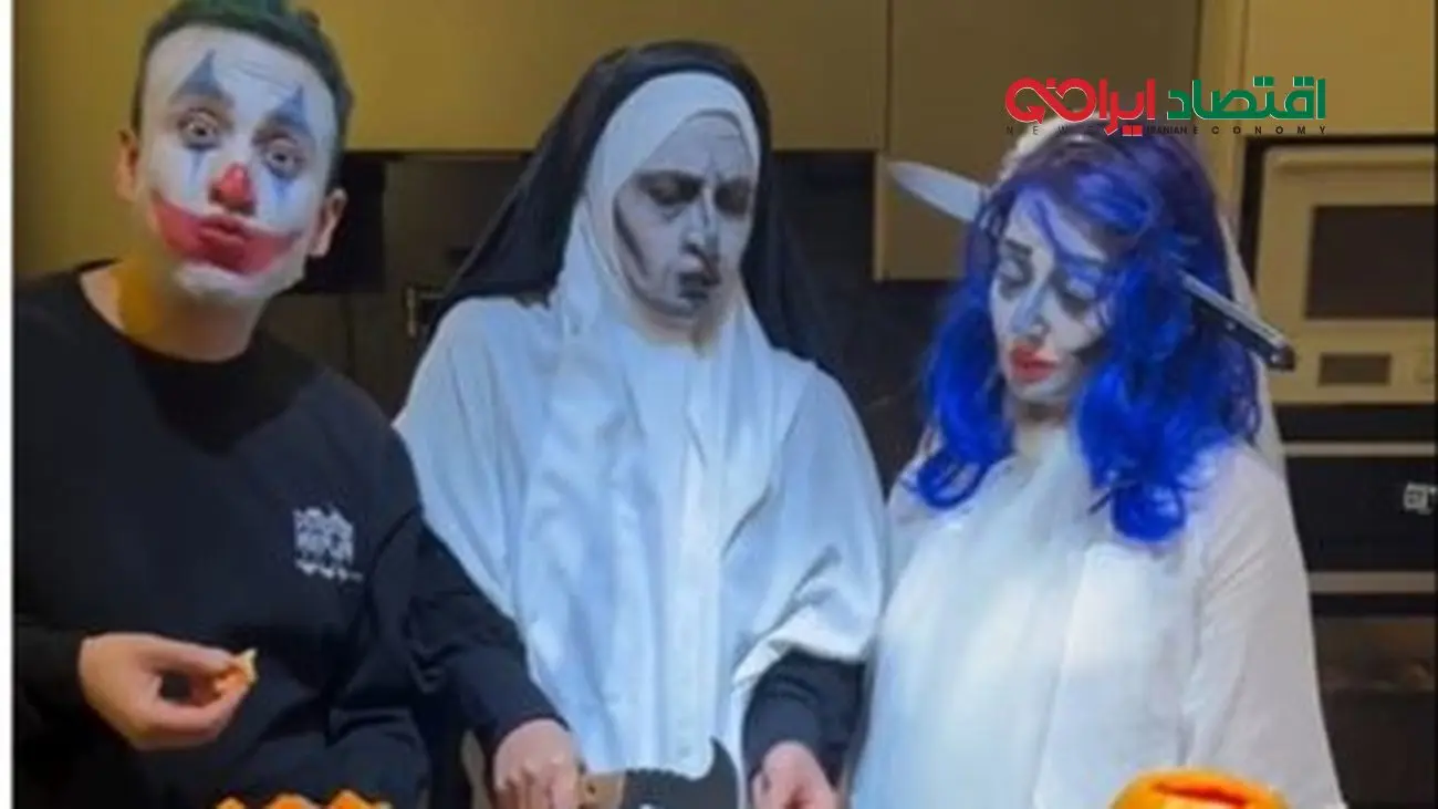 هالووین جذاب فاطمه گودرزی به همراه پسر و عروسش؛ ویدیویی که دل همه را برد! + فیلم
