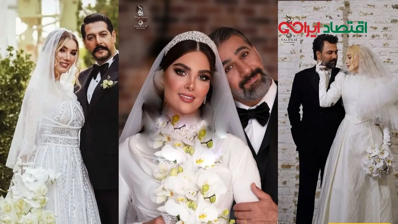 ژست‌های عاشقانه و خاص هنرمندان ایرانی در عروسی؛ کامران تفتی، متین ستوده و دیگران