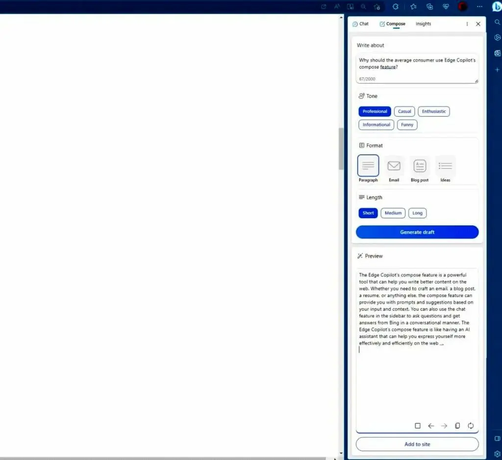 دستیار مجازی Edge Copilot