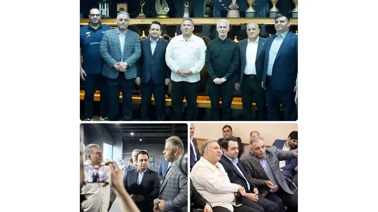 رئیس کمیسیون اقتصادی مجلس و مدیرعامل بانک صادرات ایران در اردوی ملیپوشان وزنهبرداری/ اهدای نشان ویژه فدراسیون وزنهبرداری به محسن سیفی به پاس حمایت از قهرمانان کشور