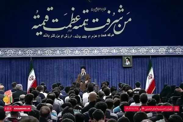 رهبر انقلاب: یاوه‌گویی‌های رئیس جمهوری آمریکا فریاد مأیوسی صهیونیست‌ها + فیلم