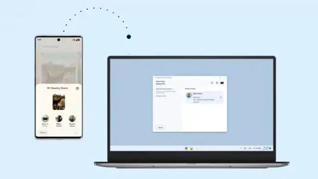 برنامه Nearby Share اندروید به ویندوز معرفی شد؛ کپی ایر دراپ اپل