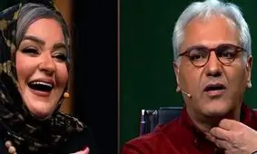 نعیمه نظام‌ دوست بعد از علیخانی به مهران مدیری گیر داد + فیلم خنده دار از خانم بازیگر خوش خنده