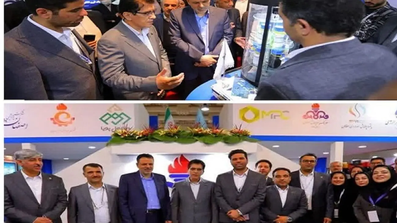 بازدید مدیرعامل شرکت ملی پالایش و پخش فرآوردههای نفتی از غرفه هلدینگ پتروپالایش اصفهان