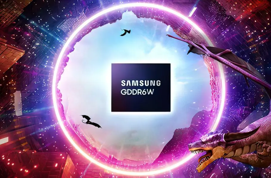 سامسونگ از حافظه گرافیکی GDDR6W با قدرت و ظرفیت دو برابری نسبت به نسل قبل رونمایی کرد