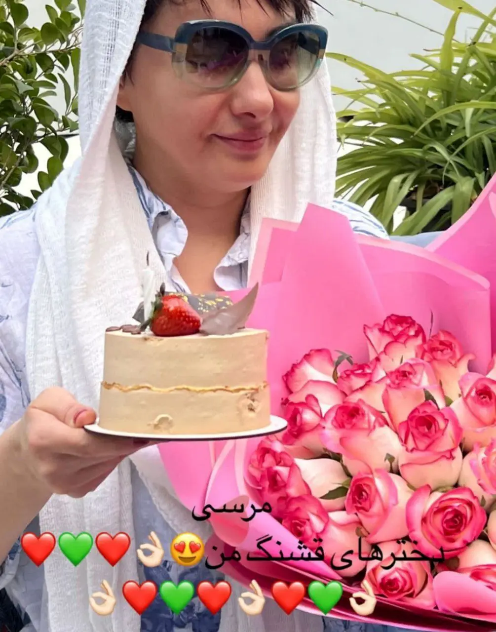 عکس متفاوت از جشن تولد 45 سالگی هانیه توسلی