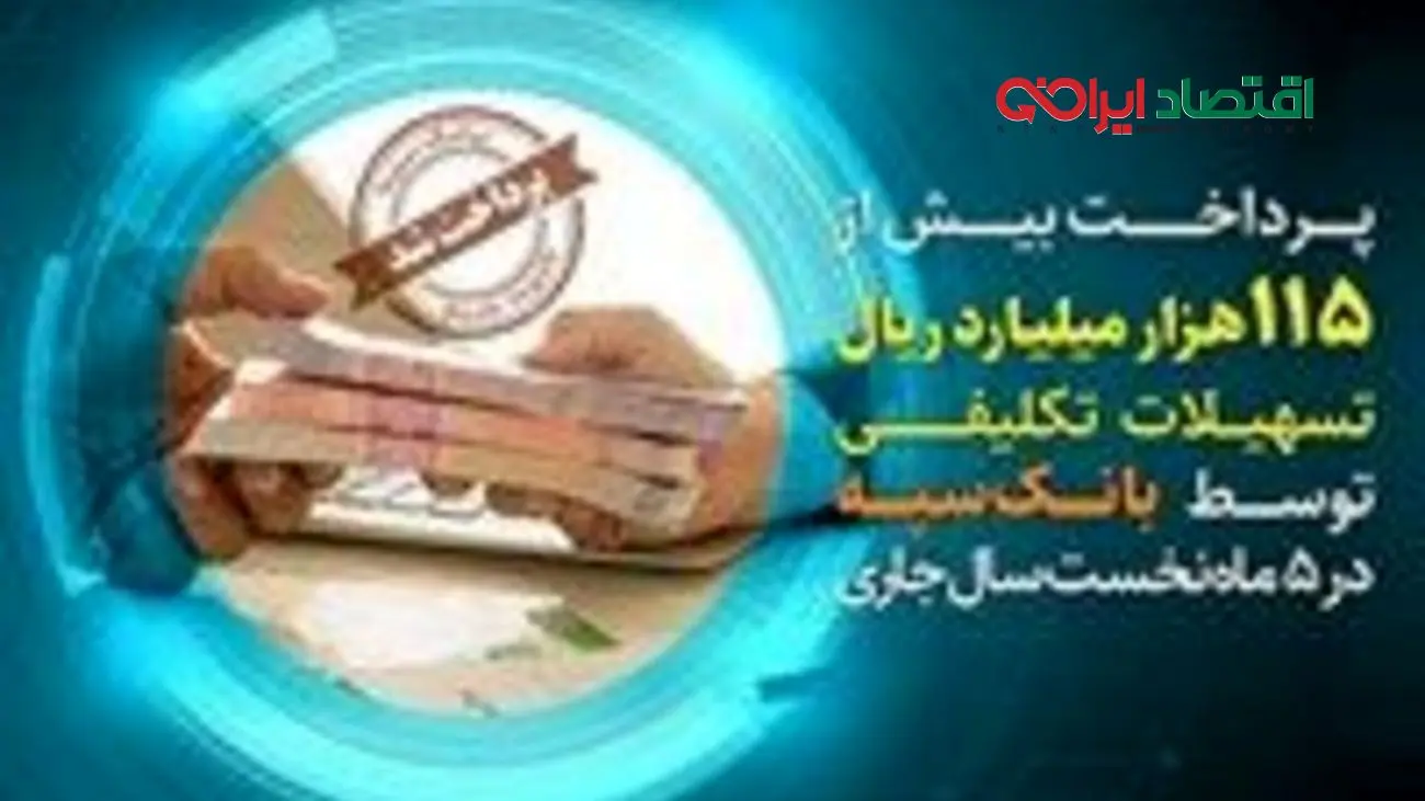 پرداخت بیش از ۱۱۵ هزار میلیارد ریال تسهیلات تکلیفی توسط بانک سپه در ۵ ماه نخست سال جاری
