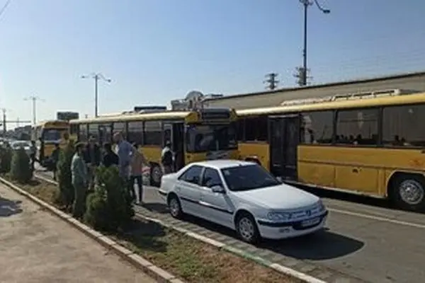تصویری متفاوت از کفن پوشان در راه مصلی تهران