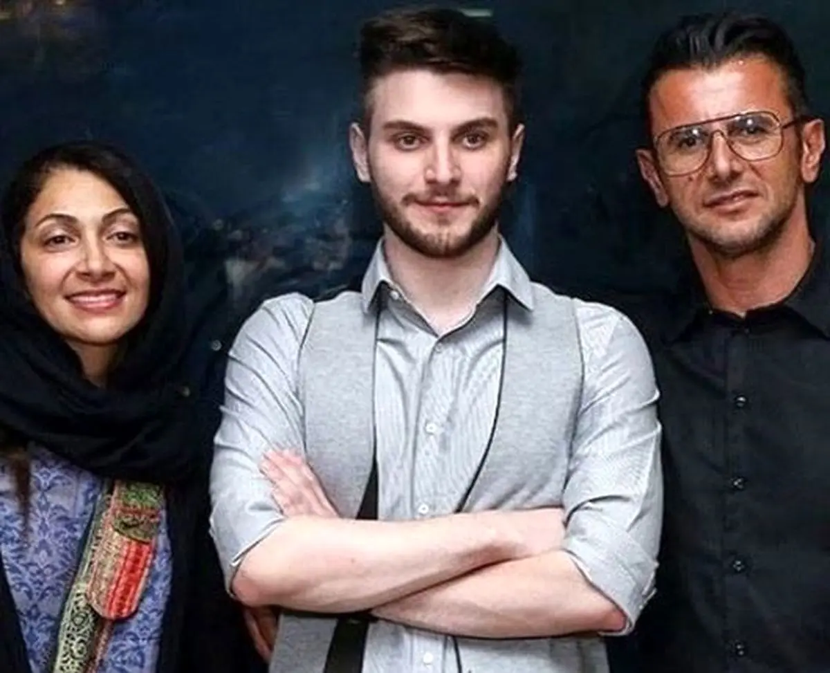 چهره بسیار جنتلمن پسر امین حیایی در جشن تولد مادرش ! / زیبایی این پسر ترکیبی از پدر و مادرش است