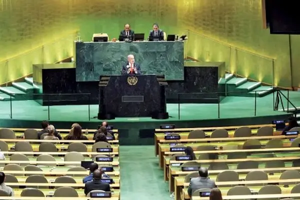 الهه نفرت/درباره عکسی از بنیامین نتانیاهو در صحن سازمان ملل