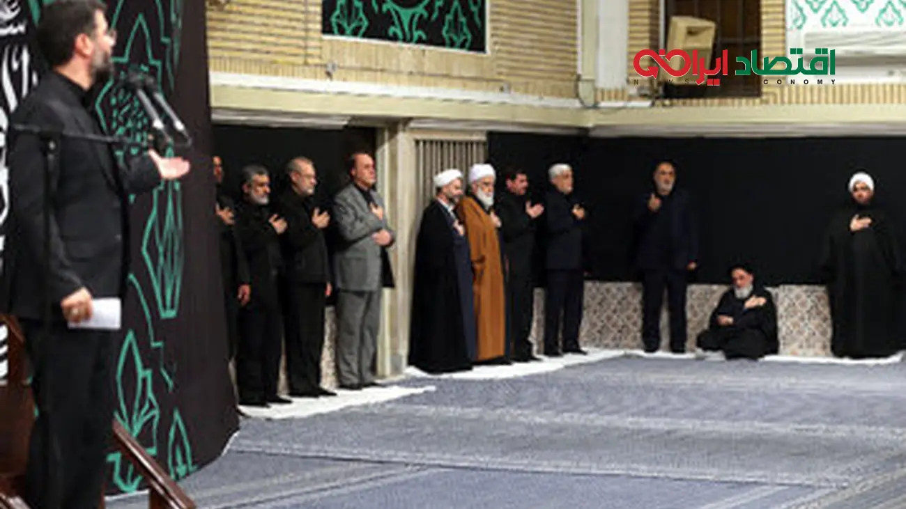 تصویری از علی لاریجانی و مخبر در بیت رهبری