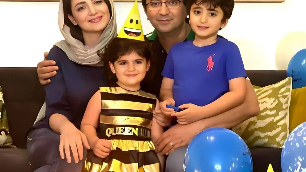 عکس زیبا از شیلا خداداد در کنار همسر و فرزندانش