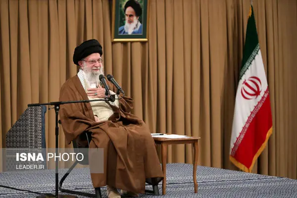 عکسی از قهرمان المپیک در دیدار رهبر انقلاب با بسیجیان