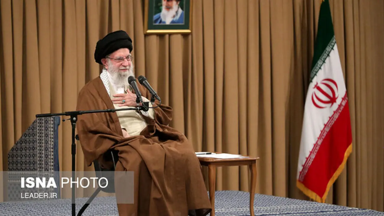 عکسی از قهرمان المپیک در دیدار رهبر انقلاب با بسیجیان