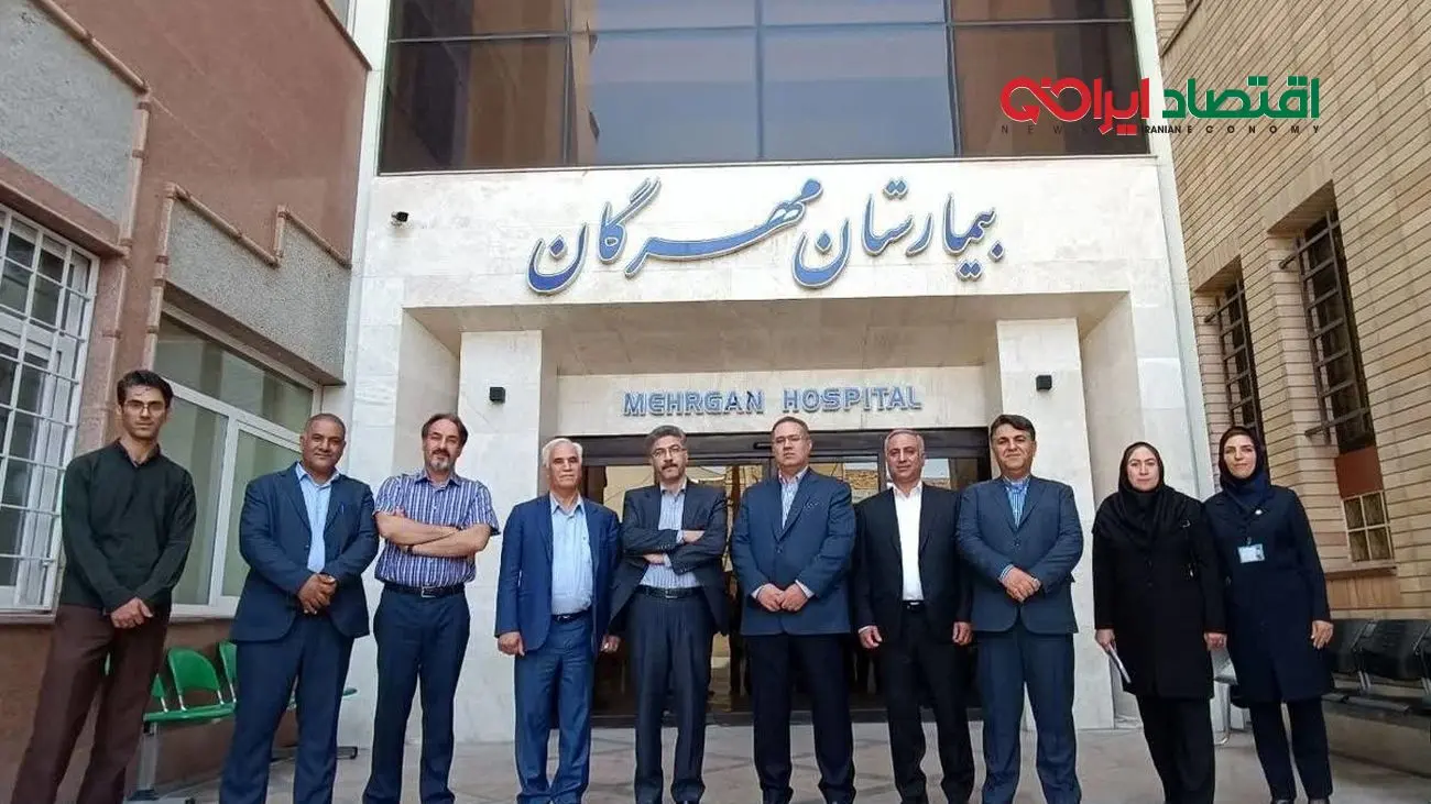 بازدید رئیس هیات مدیره بیمه دانا و هیات همراه از بیمارستان مهرگان کرمان