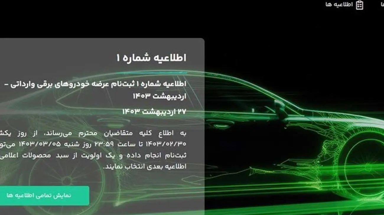 خبر داغ برای متقاضاین خودرو / نتایج قرعه کشی خودروهای برقی اعلام شد