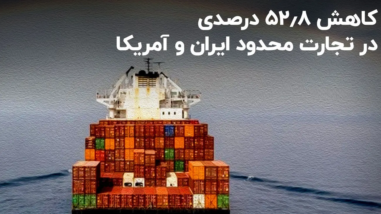 افت چشمگیر تجارت ایران و آمریکا