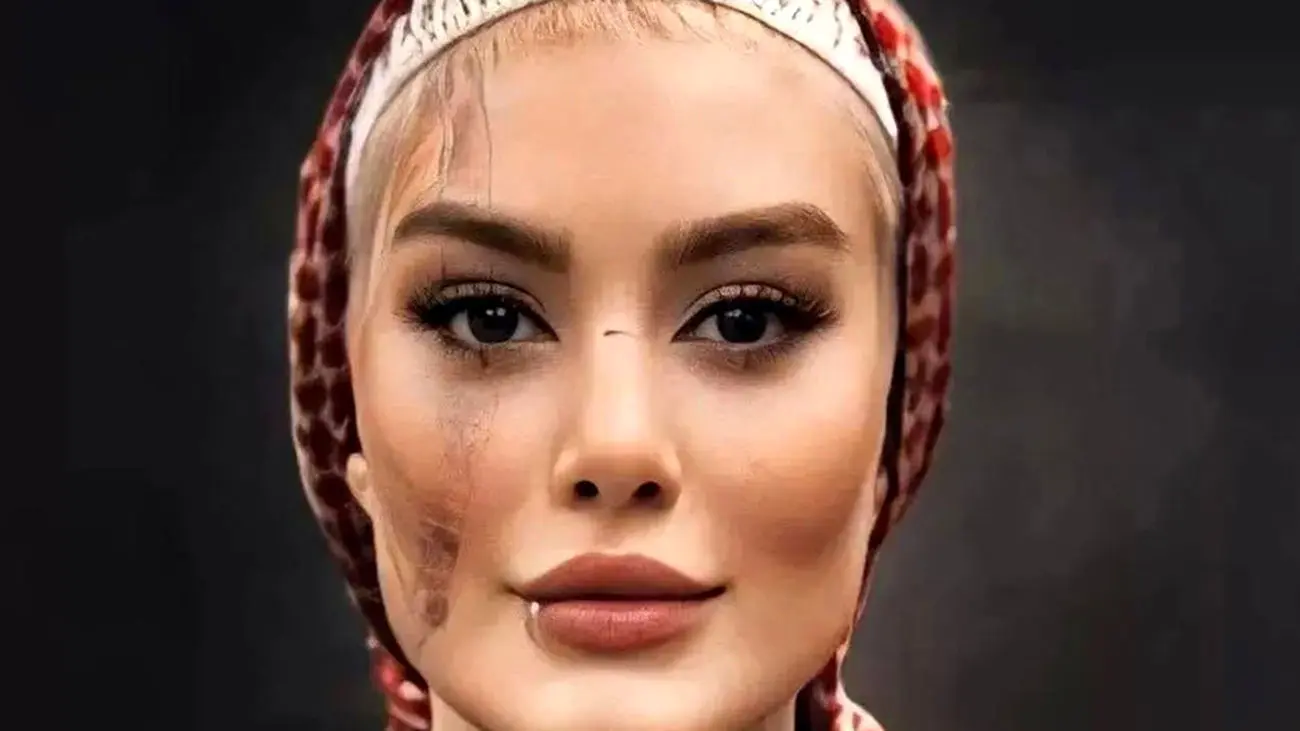 عکس تغییر چهره شوکه کننده سحر قریشی ! / تتو صورت خانم بازیگر چه شد ؟!