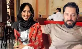 جدیدترین عکس‌ها از لباس‌های شیک پسر بهرام رادان و مینا مختاری در مهمانی رسمی