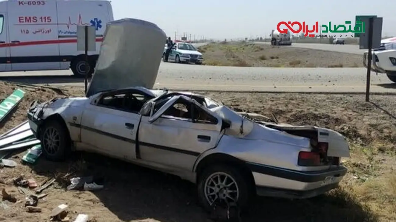 مرگ تلخ حادثه رانندگی در محور رفسنجان _ انار