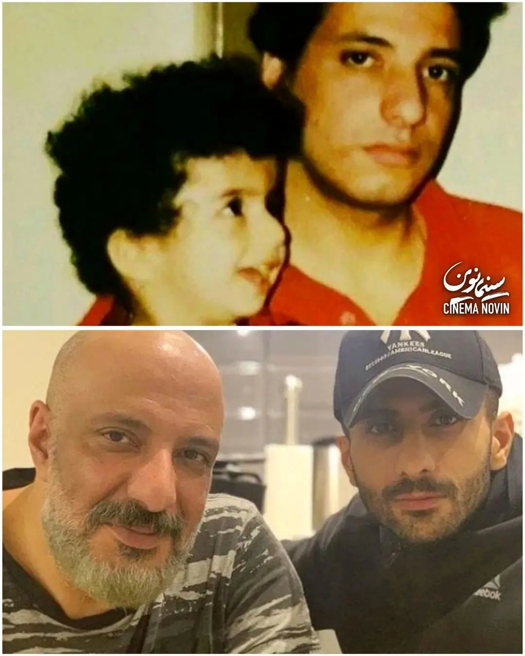 عکس قدیمی از بازیگر معروف و برادرزاده‌اش