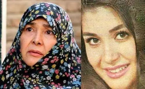 زیبایی خیره کننده خانم بازیگر ایرانی قبل از انقلاب / آفرین عبیسی با چادر محبوب تر از قبل !