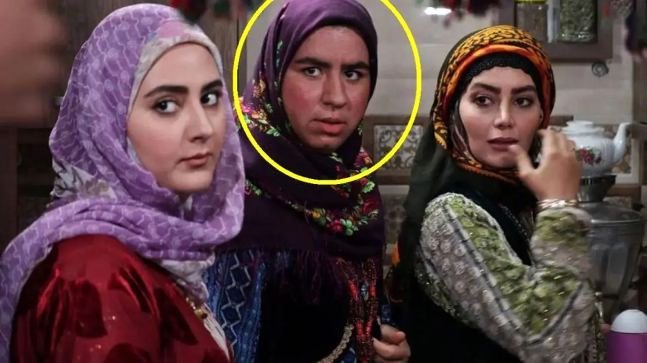 عکس چهره خیلی متفاوت رونی کلمن سریال نون خ / کولاک صهبا شرافتی با موهای فرفری !