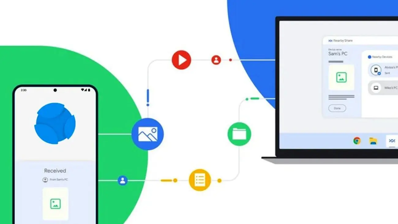 چگونه با استفاده از Nearby Share بین اندروید و ویندوز فایل انتقال دهیم؟